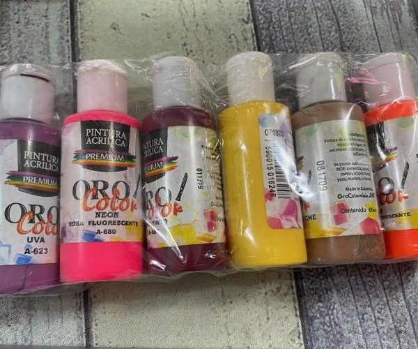 Kit De 6 Pinturas Acrilicas (Kitpin4)